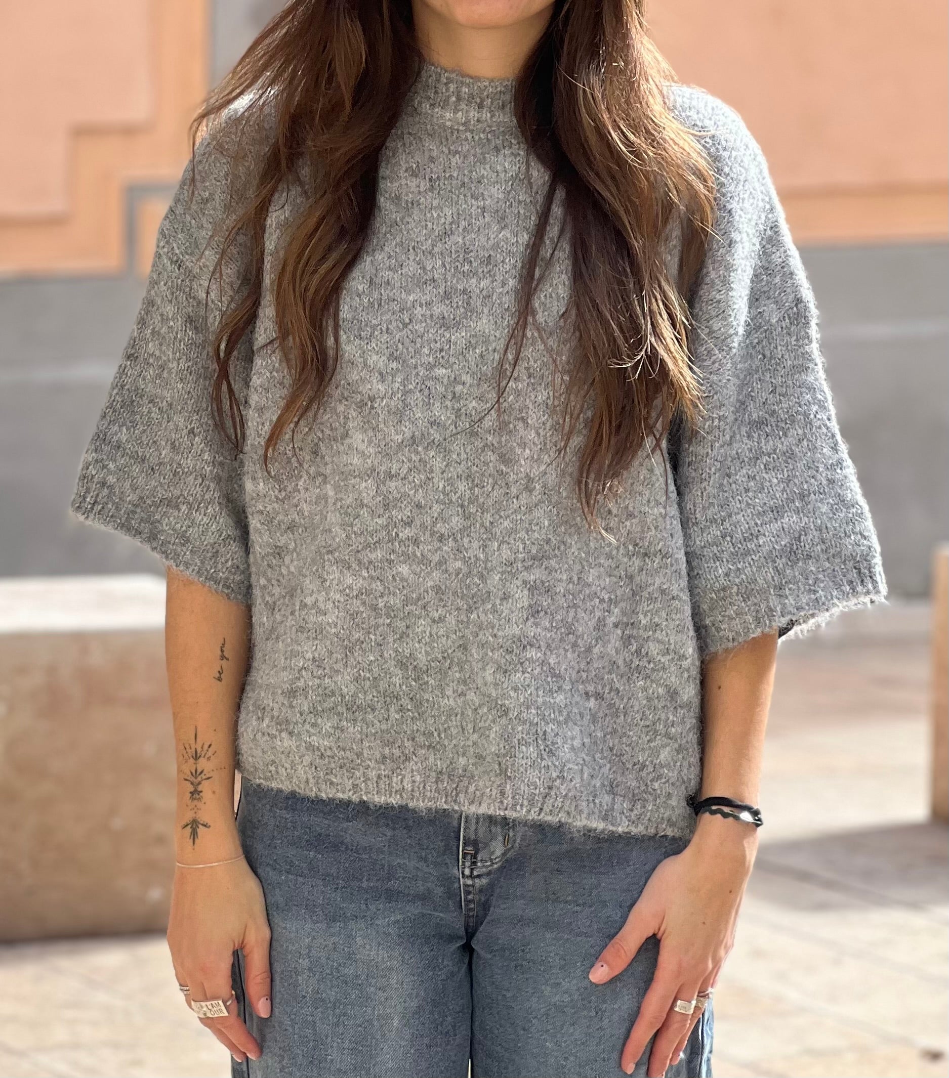 Pull Laura gris foncé