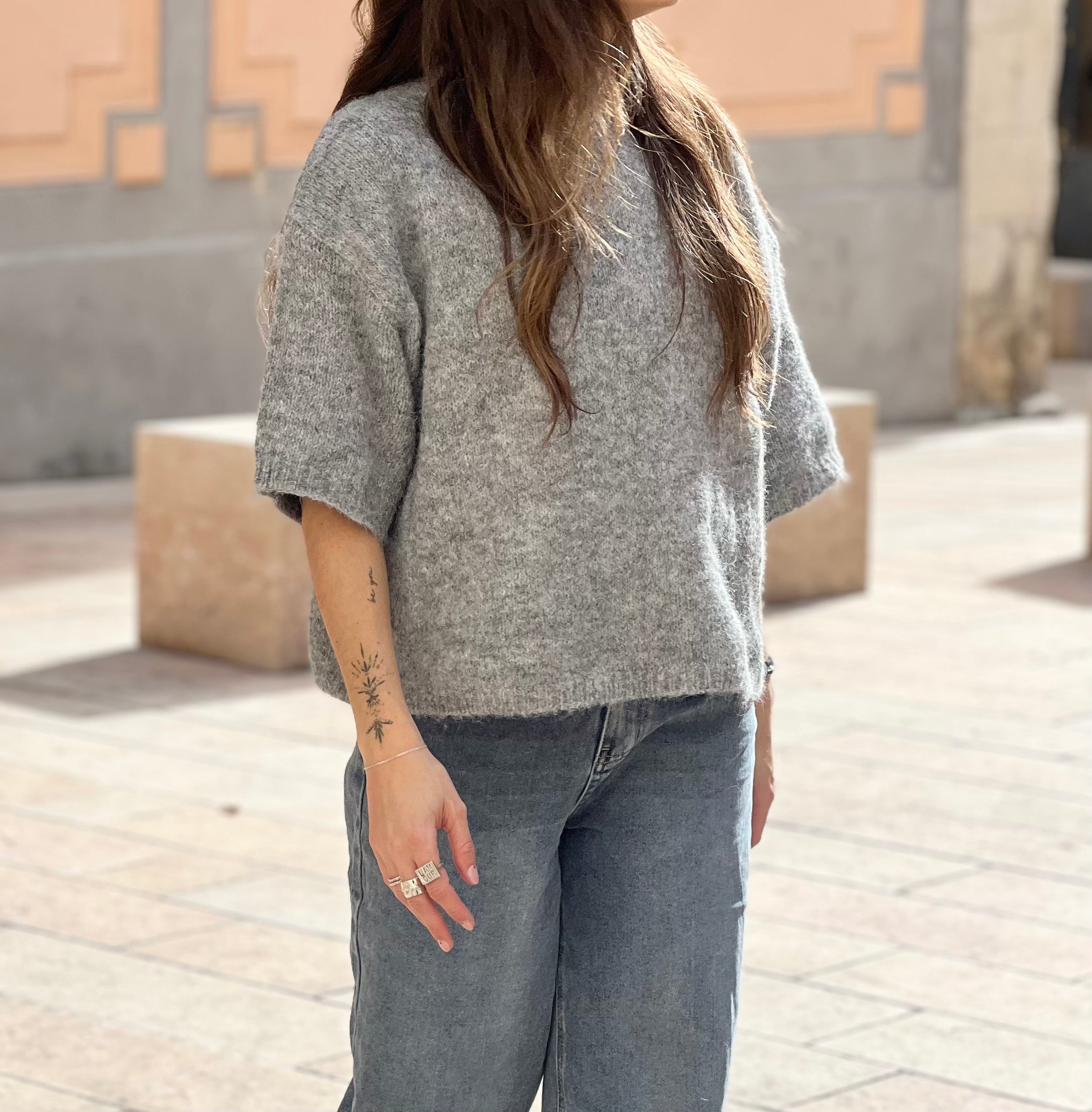 Pull Laura gris foncé