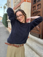 Pull Alpaga Bleu Marine