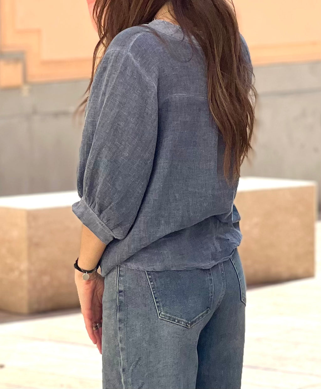 Blouse Julie bleu marine