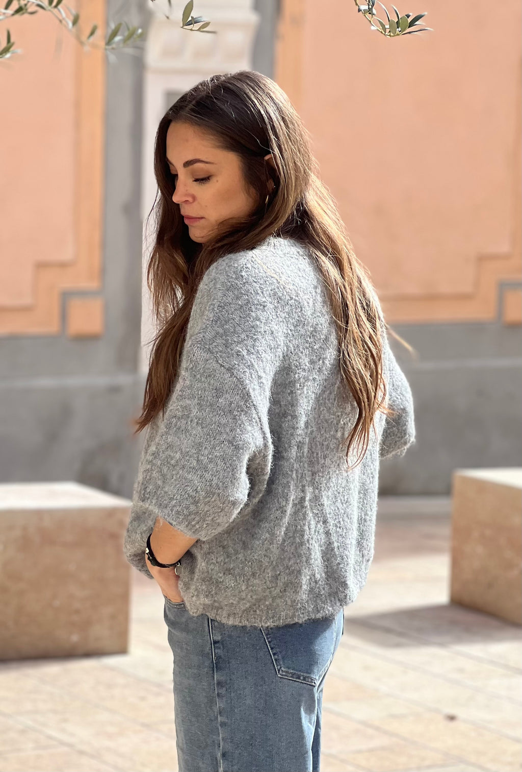 Pull Laura gris foncé