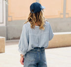 Blouse Julie bleu clair