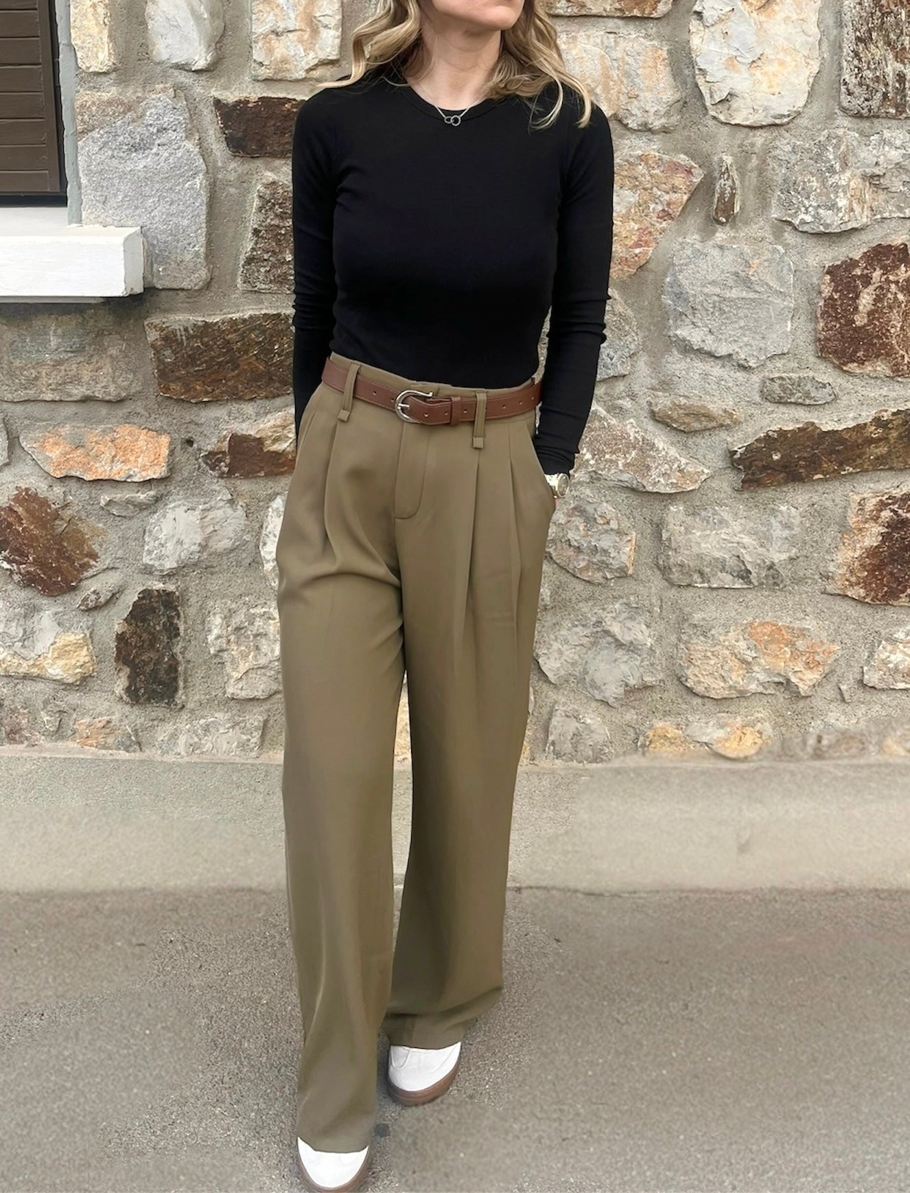 Pantalon Fluide Kaki