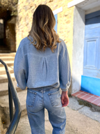 Blouse Julie bleu clair