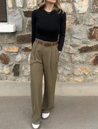 Pantalon Fluide Kaki