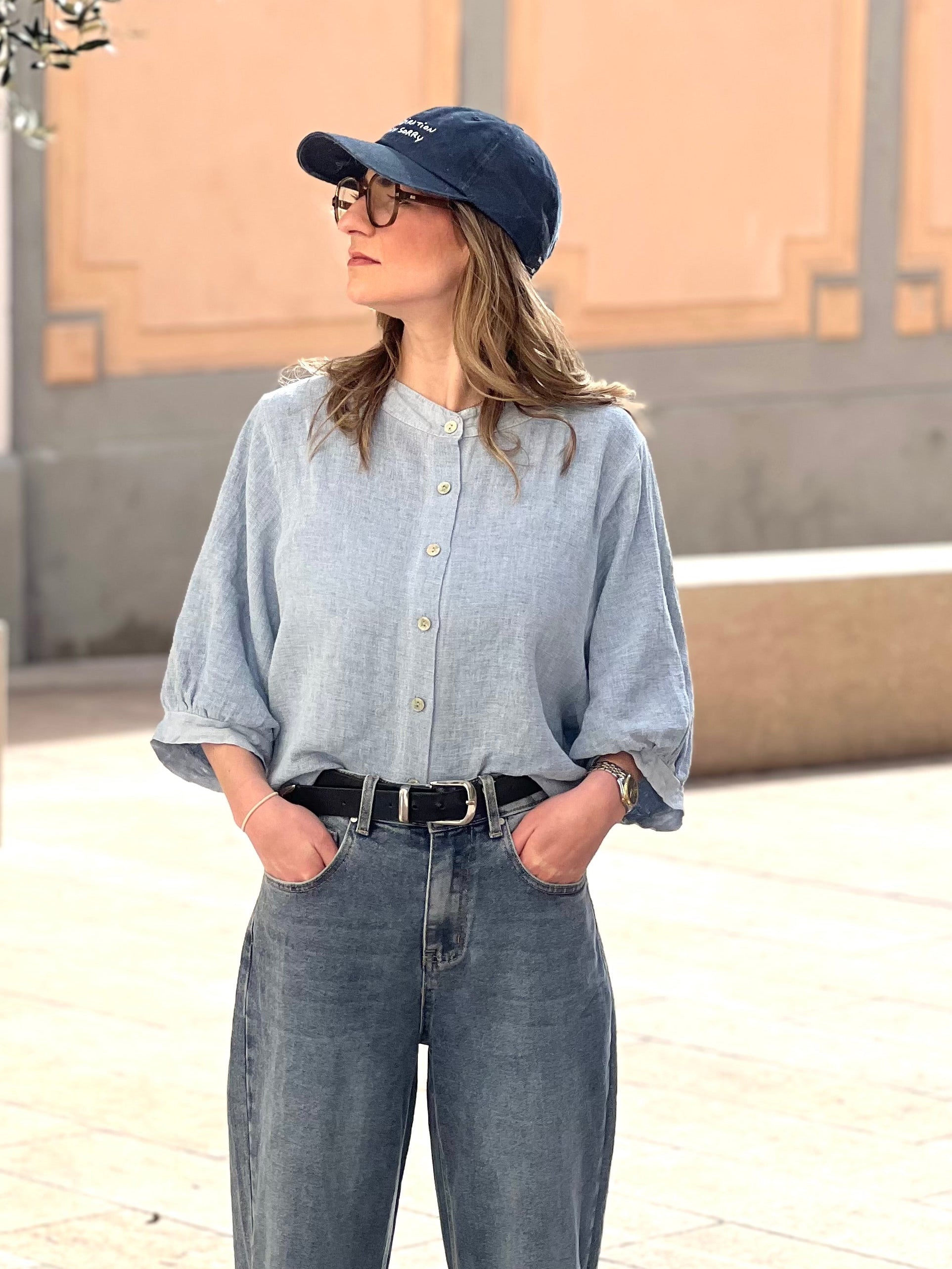 Blouse Julie bleu clair