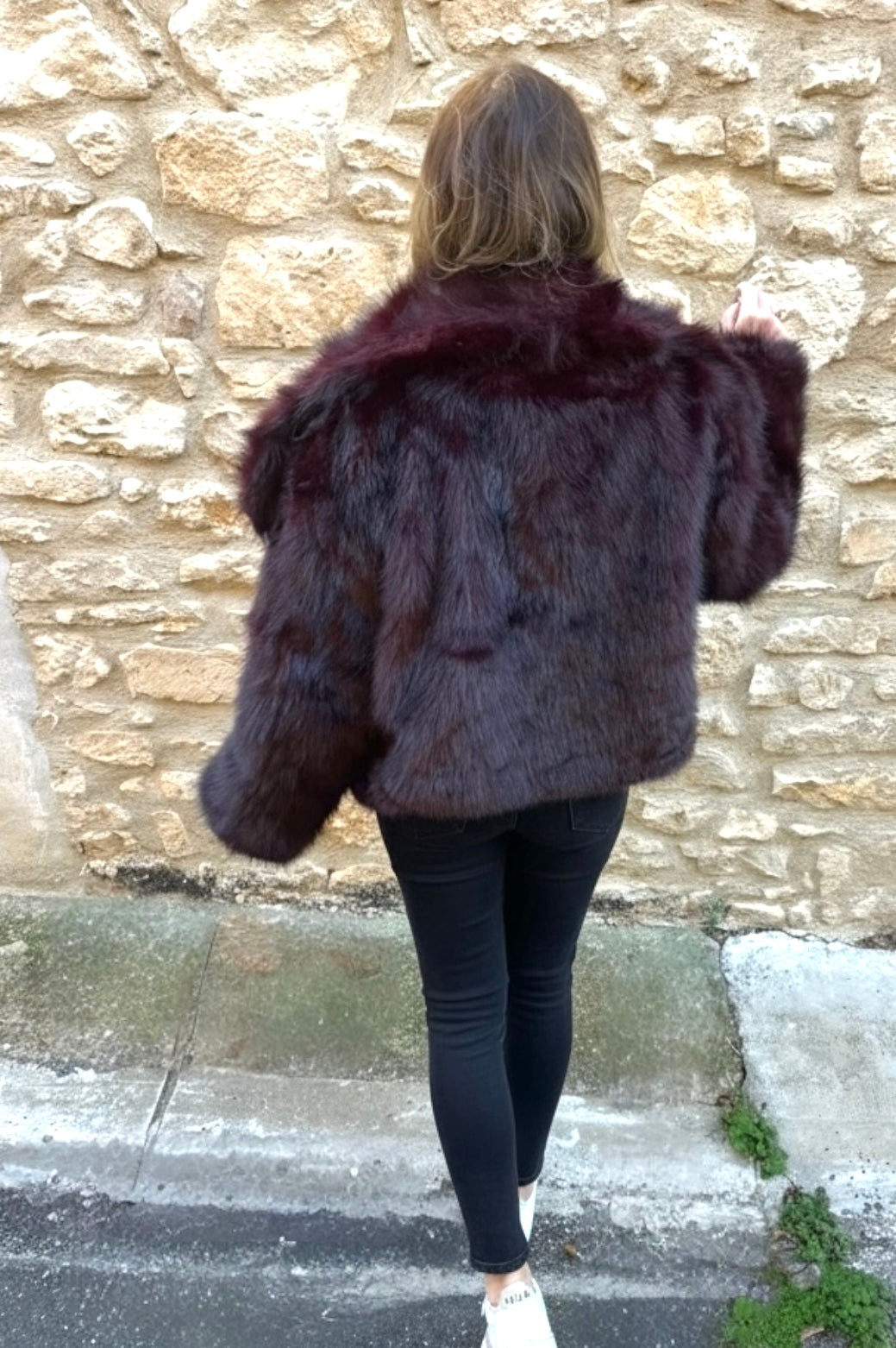 Manteau en fausse fourrure