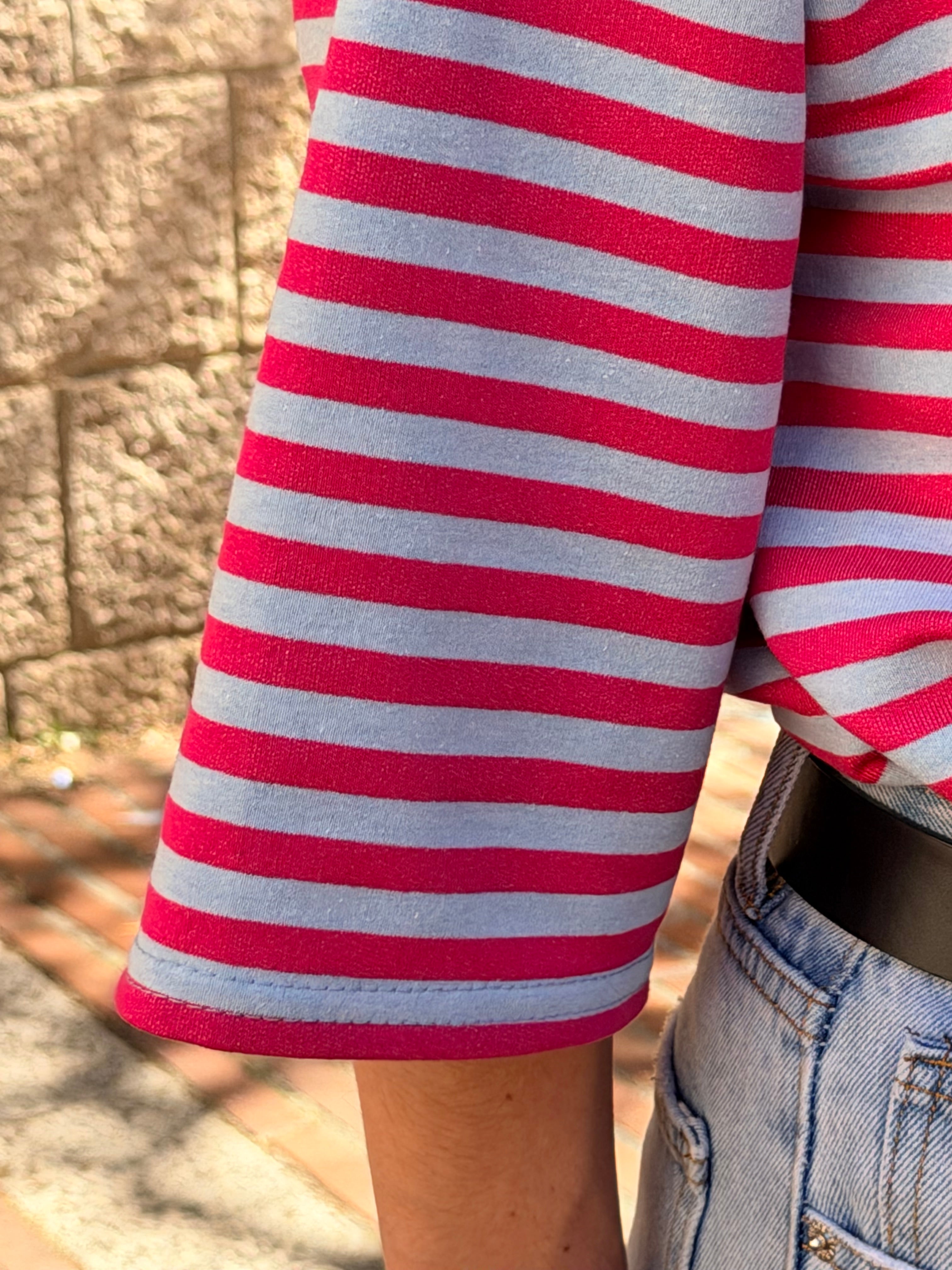 Sweat Rayé Romy rose