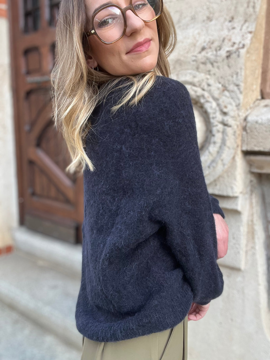 Pull Alpaga Bleu Marine