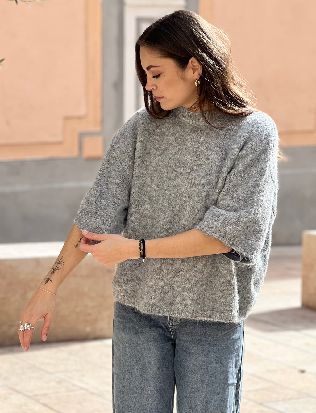 Pull Laura gris foncé