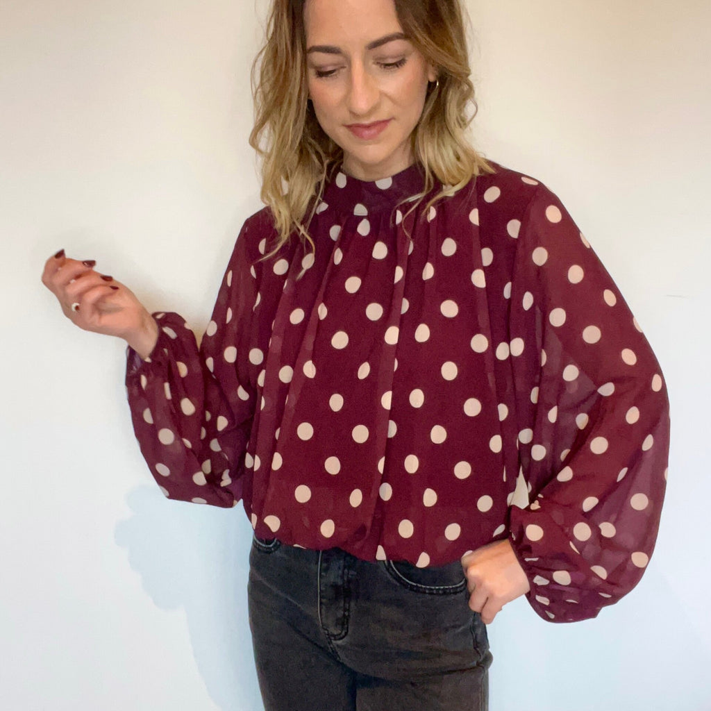 Blouse Selena Bordeaux
