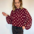 Blouse Selena Bordeaux