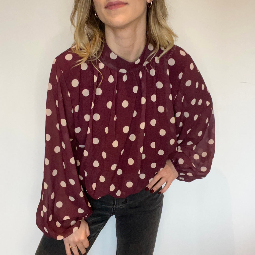 Blouse Selena Bordeaux