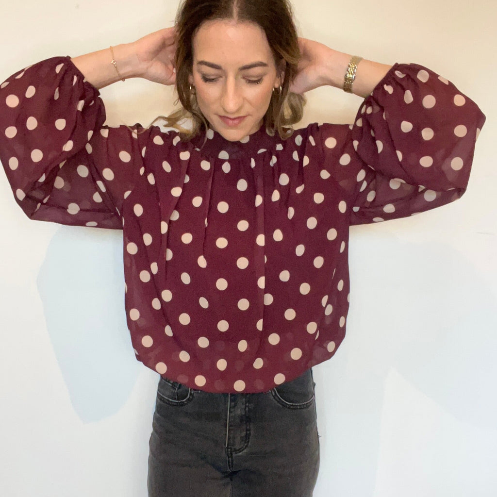 Blouse Selena Bordeaux