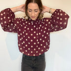 Blouse Selena Bordeaux