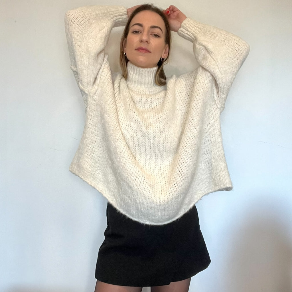 Pull Maille Cosy crème