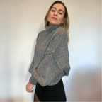 Pull Maille Cosy rouge gris