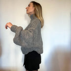 Pull Maille Cosy rouge gris