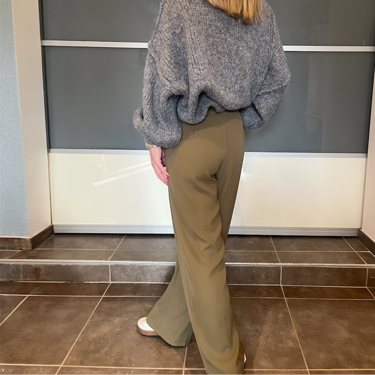 Pantalon Fluide Kaki