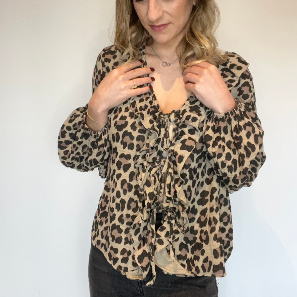 Blouse Alaïa Leopard
