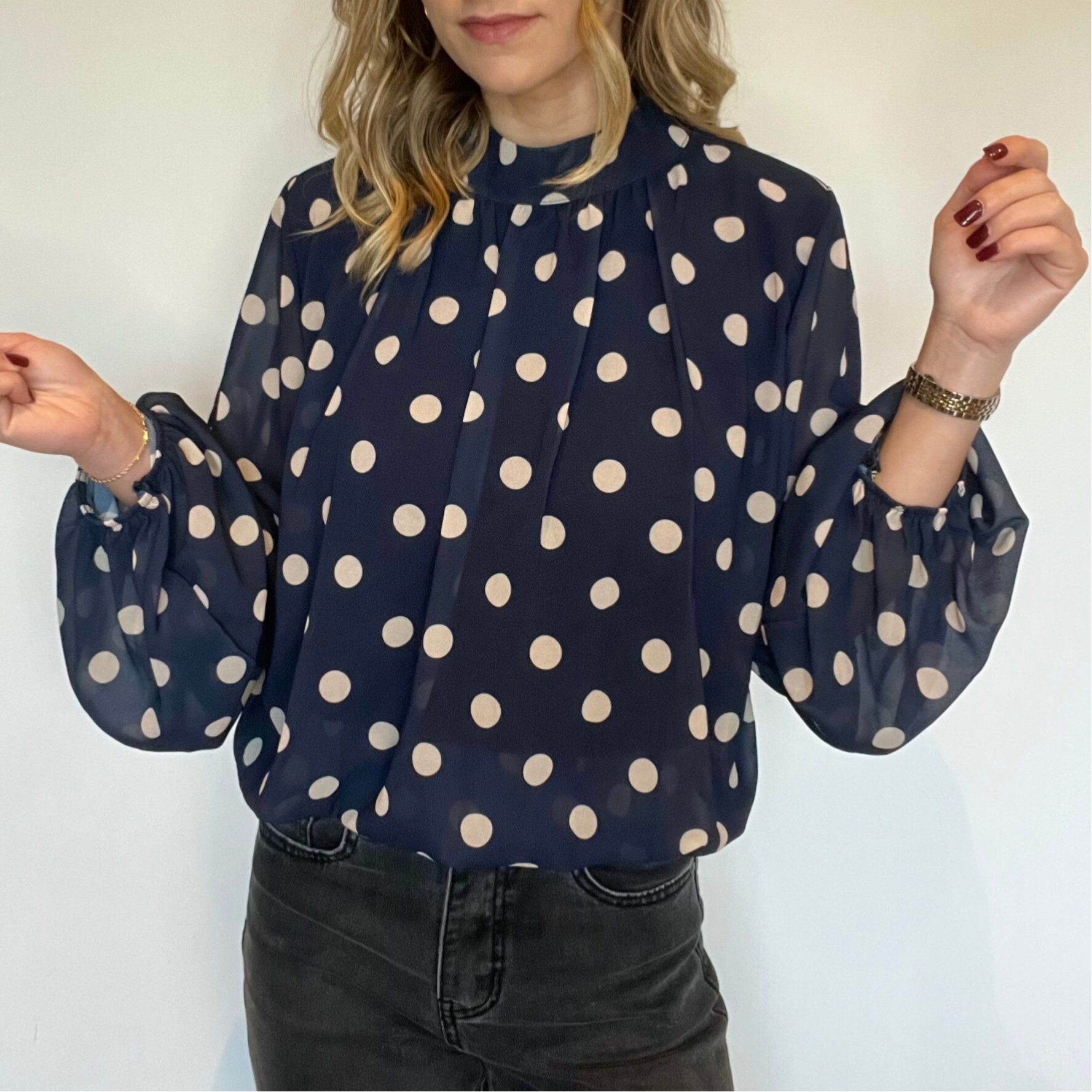 Blouse Selena Bleu Marine