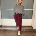 Pantalon en Velours Fin